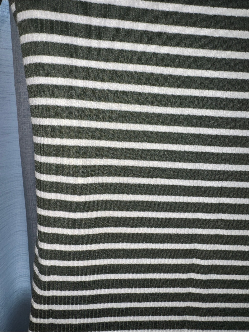 LuLaRoe- Olive Green & White Striped Midi Dress Size Small - Picture 15 of 15